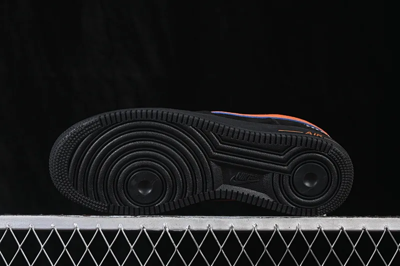 All categories Nk Air Force 1 Air Force series Nk Air Force 1 Low Air Force low-top Nike Air Force 1'07 Low black suede orange hook Air Force 1 low-top casual sneakers FV3694-109